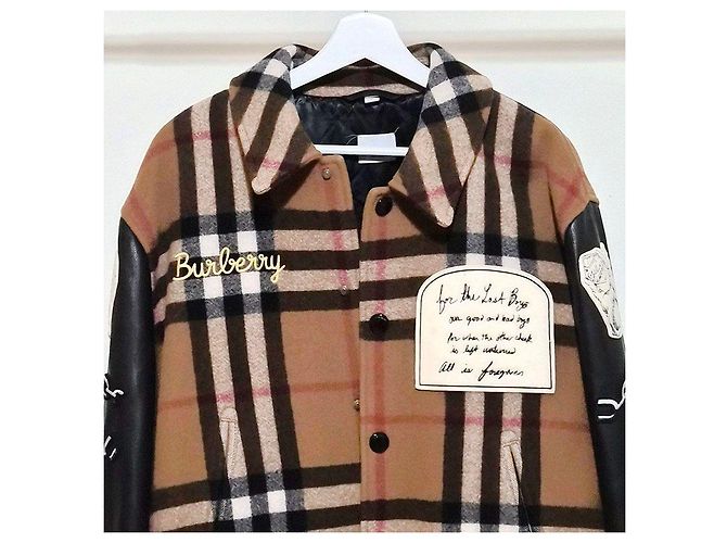 Burberry Appliqué Technical Bomber Jacket Brown - view 4