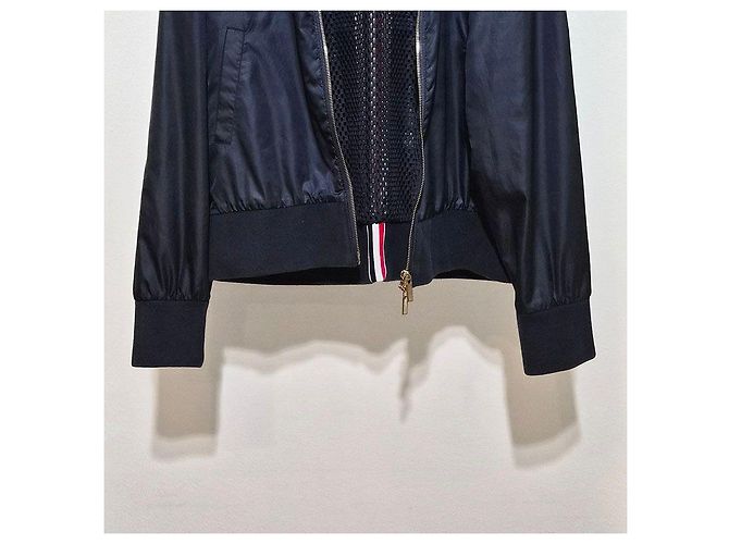 Thom Browne Centerback Stripe Ripstop Bomber Jacket Blue - view 5