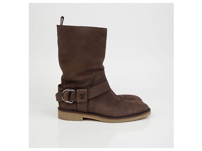 Louis Vuitton Suede Boots Size Brown - view 2