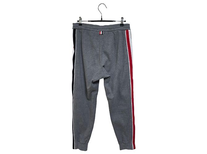 Thom Browne Pantaloni da jogging con striscia laterale Marrone - vista 2