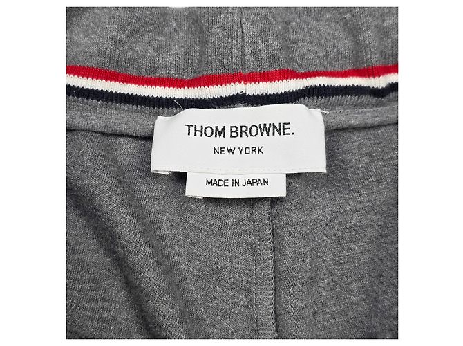 Thom Browne Pantaloni da jogging con striscia laterale Marrone - vista 4
