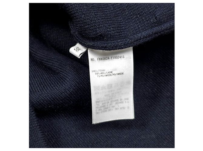 Thom Browne Doppelseitiger Wollstrickrock Bars Blau - Ansicht 6