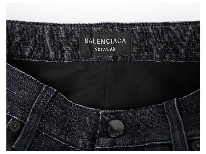 Balenciaga Ski-Jeanshose Größe Schwarz - Ansicht 4