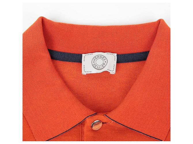 Hermès Technical Polo Shirt Size Orange - view 4