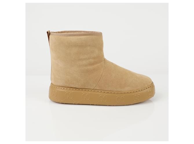Gucci Botines GG Castaño - vista 2