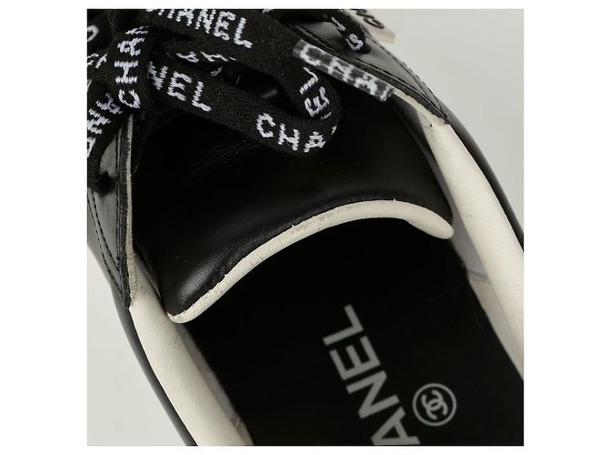 Chanel Sneakers in pizzo Nero - vista 10