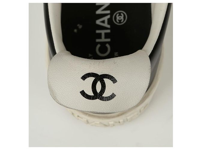 Chanel Sneakers in pizzo Nero - vista 11