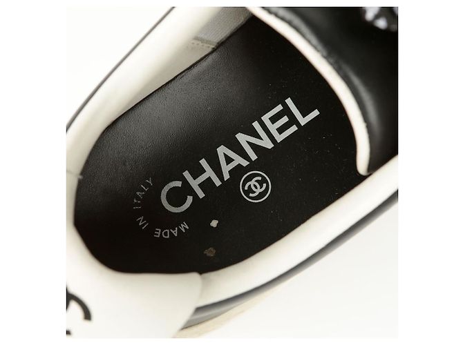 Chanel Sneakers in pizzo Nero - vista 13