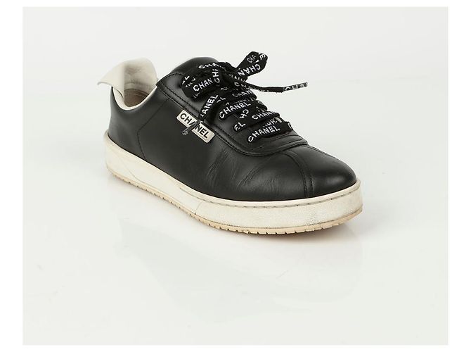 Chanel Sneakers in pizzo Nero - vista 2