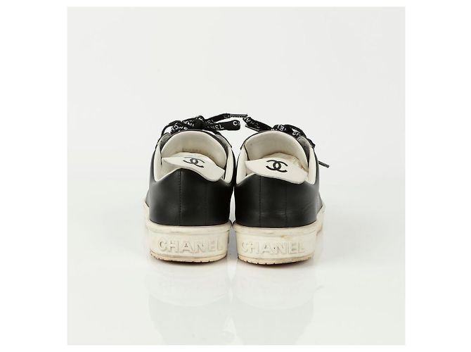 Chanel Sneakers in pizzo Nero - vista 5