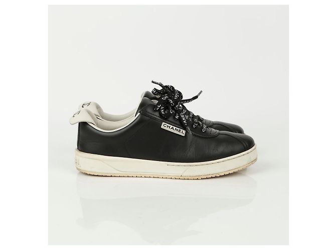 Chanel Sneakers in pizzo Nero - vista 6