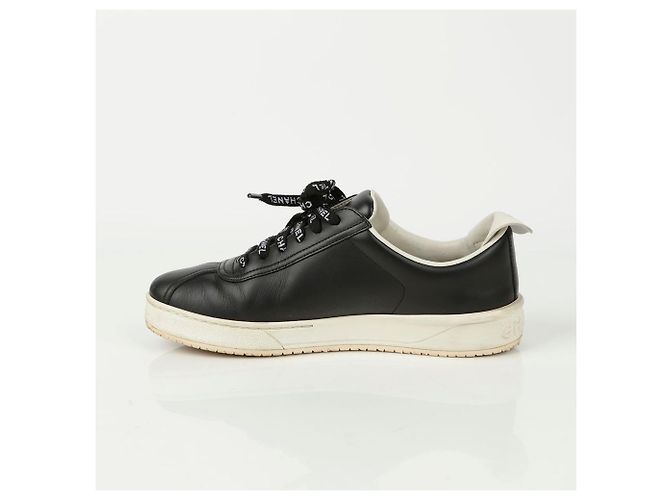 Chanel Sneakers in pizzo Nero - vista 7