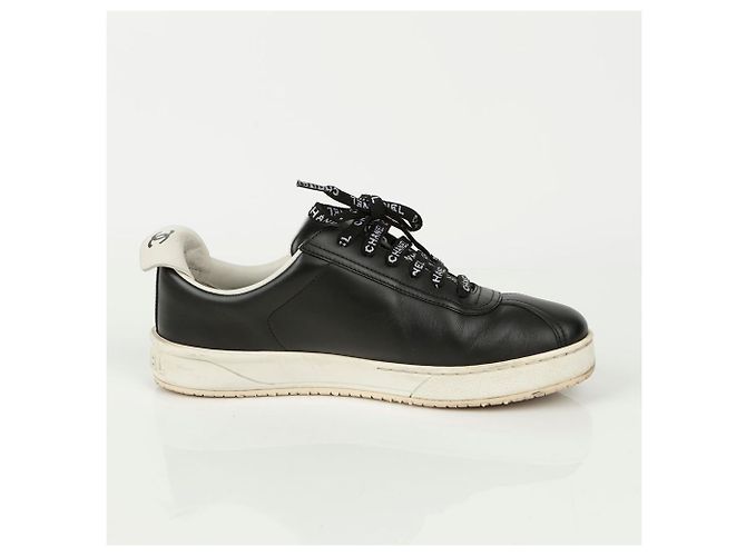 Chanel Sneakers in pizzo Nero - vista 8