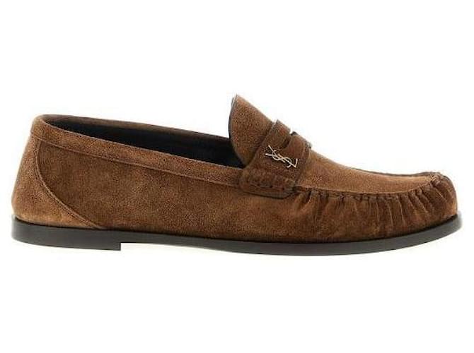 Saint Laurent Mocassino Marrone - vista 4