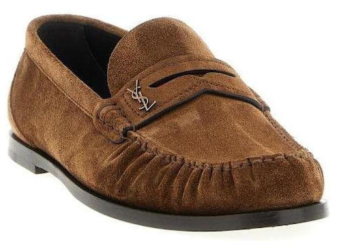 Saint Laurent Mocassino Marrone - vista 5