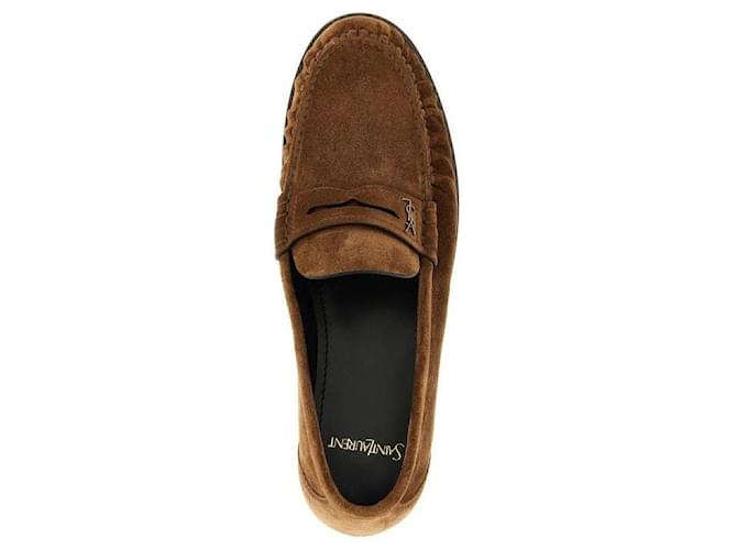 Saint Laurent Mocassino Marrone - vista 7