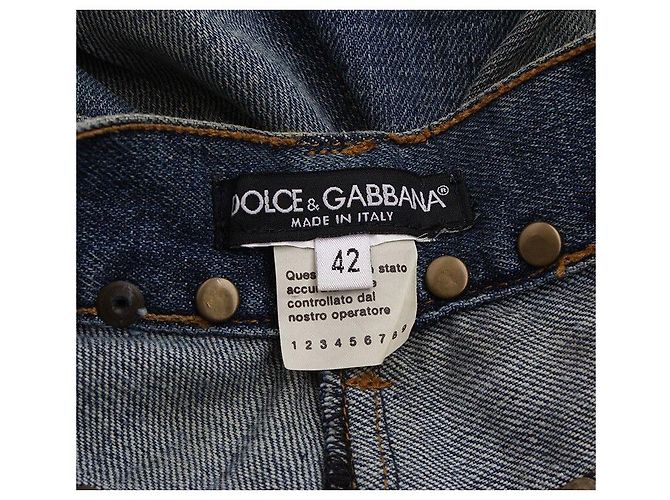 Dolce & Gabbana Hawaiianisch bestickte Jeans Rot - Ansicht 3
