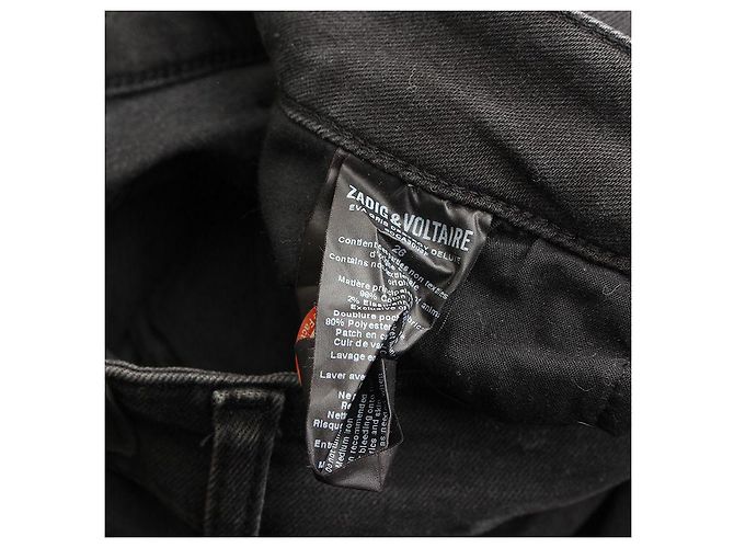 Zadig & Voltaire Pantalones de mezclilla negros - vista 3