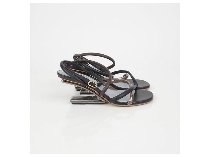 Fendi Primeras Sandalias de Tacón Tamaño Multicolor - vista 2