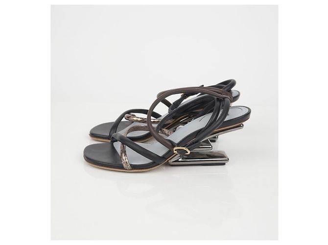 Fendi Primeras Sandalias de Tacón Tamaño Multicolor - vista 6