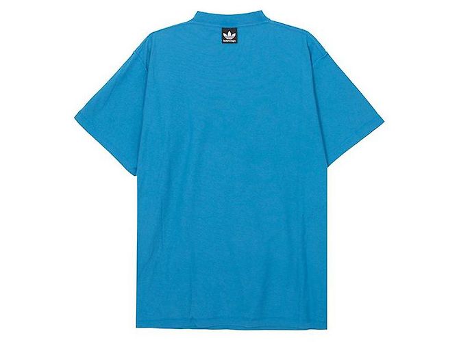 Balenciaga Oversized T-Shirt von Adidas Blau - Ansicht 2
