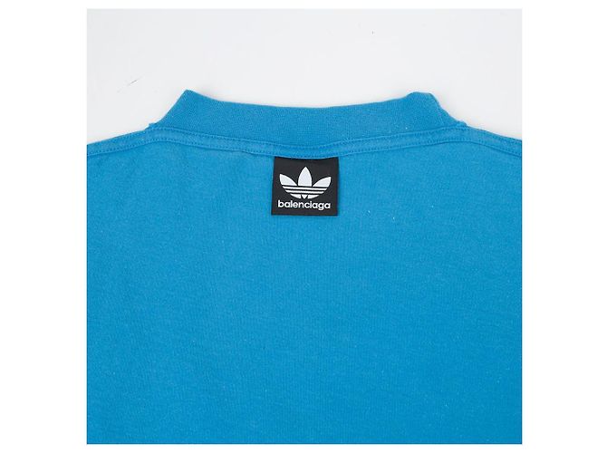 Balenciaga Oversized T-Shirt von Adidas Blau - Ansicht 7