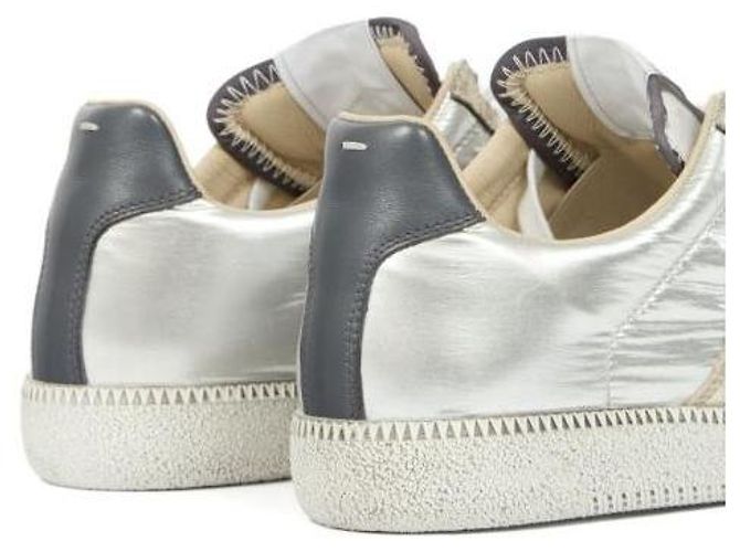 Maison Martin Margiela Sneakers Replica dell'Esercito Tedesco Iridescenti Argento - vista 5