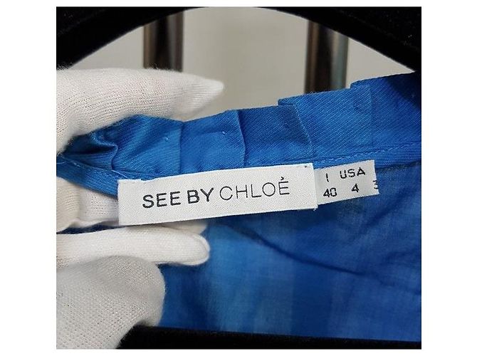Blusa de manga corta See By Chloé Azul - vista 7