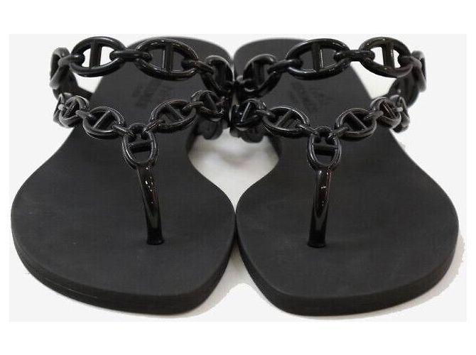 Hermès Sandali Jelly Island Neri Nero - vista 2