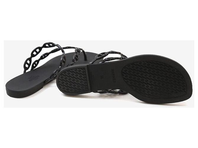 Hermès Sandali Jelly Island Neri Nero - vista 5