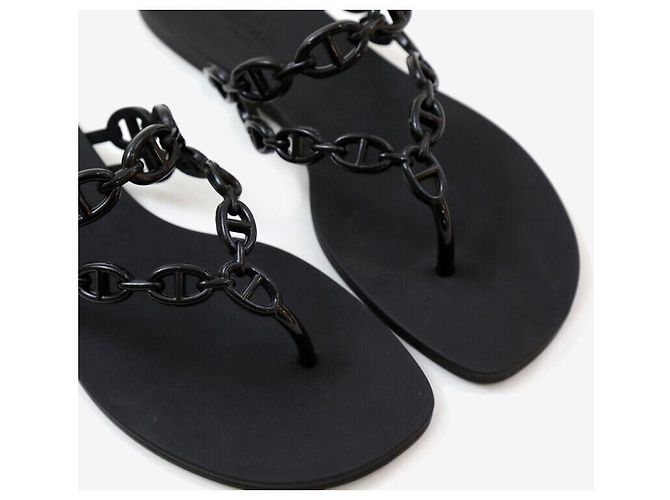 Hermès Sandali Jelly Island Neri Nero - vista 6