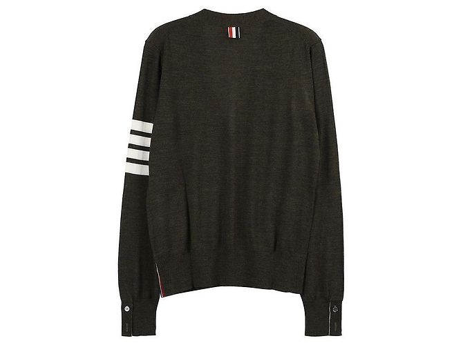 Thom Browne Merinowoll-Cardigan mit lockerer Passform Braun - Ansicht 4