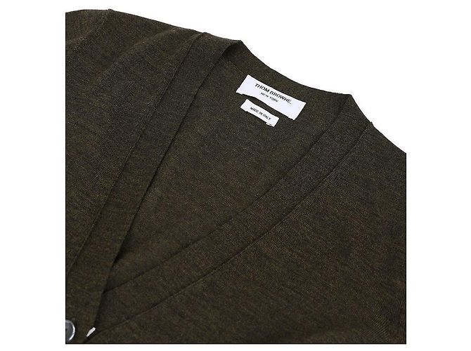 Thom Browne Merinowoll-Cardigan mit lockerer Passform Braun - Ansicht 5