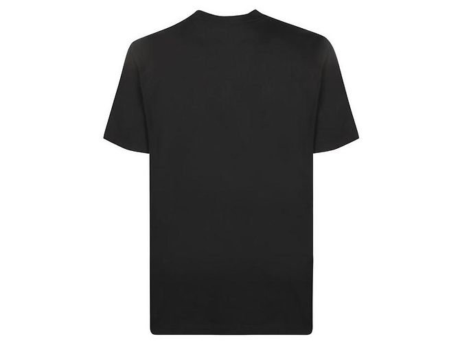 Moncler Baumwoll-T-Shirt mit Logo Schwarz - Ansicht 5