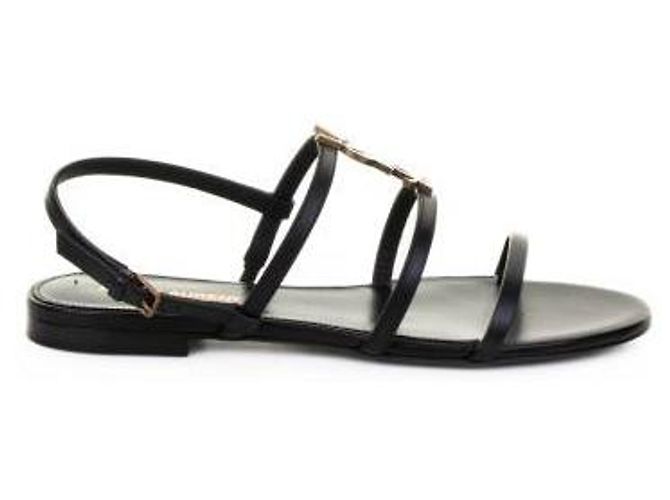 Saint Laurent Leder Sandalen New Cassandra BDATT - Ansicht 4