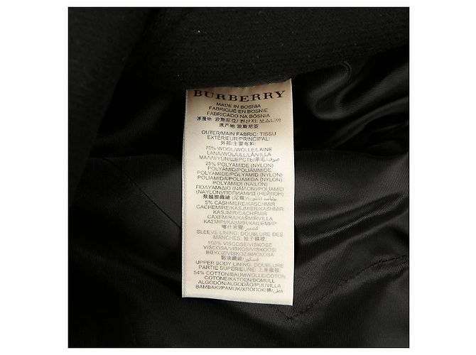 Burberry Abrigo Trench Doble Brit Talla Negro - vista 10