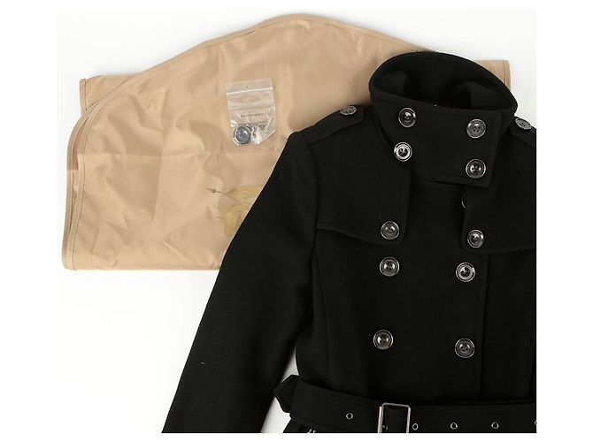 Burberry Abrigo Trench Doble Brit Talla Negro - vista 3