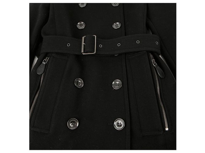 Burberry Abrigo Trench Doble Brit Talla Negro - vista 5