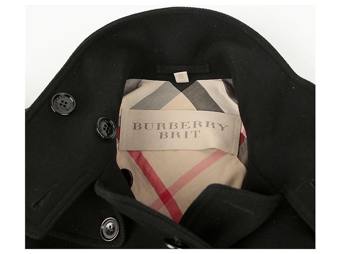 Burberry Abrigo Trench Doble Brit Talla Negro - vista 8