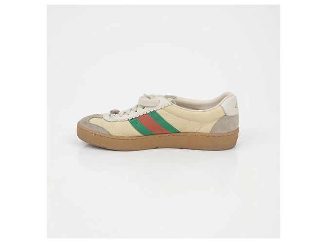 Gucci Sneakers GG Web Detail Giallo - vista 12