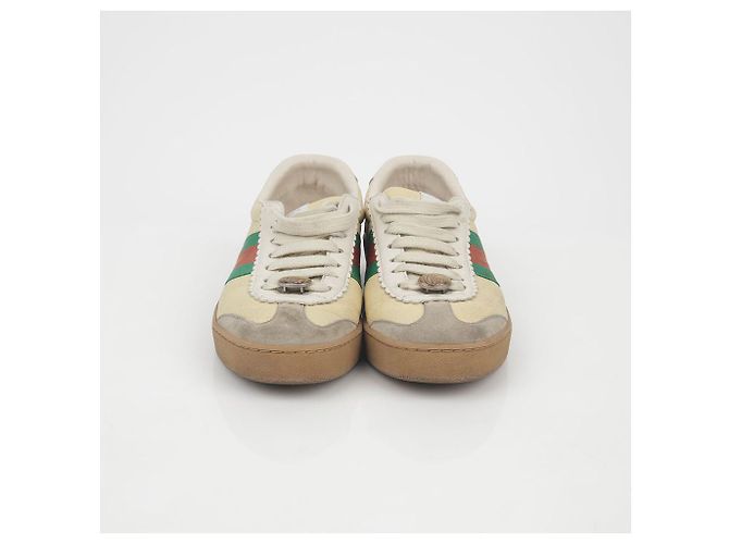 Gucci Sneakers GG Web Detail Giallo - vista 4