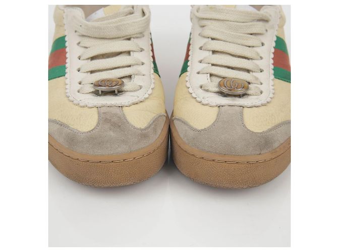 Gucci Sneakers GG Web Detail Giallo - vista 5