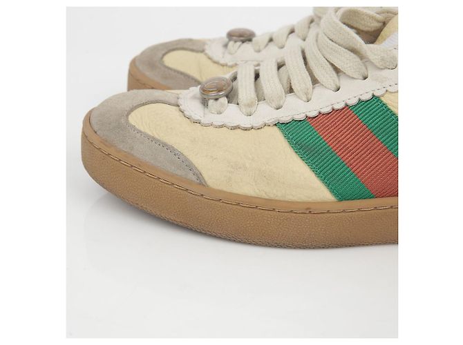 Gucci Sneakers GG Web Detail Giallo - vista 7