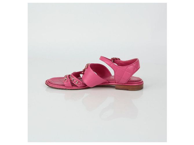 Chanel Ketten-Sandalette Größe Pink - Ansicht 6