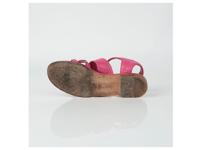 Chanel Ketten-Sandalette Größe Pink - Ansicht 8