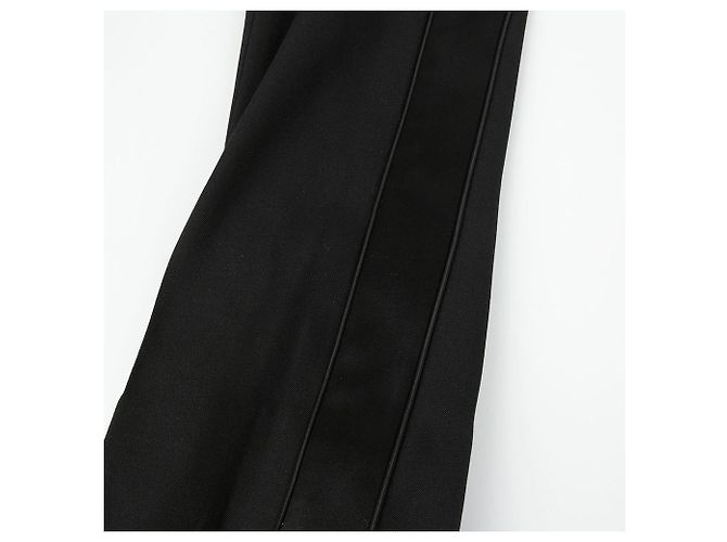 Burberry Pantaloni con Dettaglio in Raso Taglia Nero - vista 4