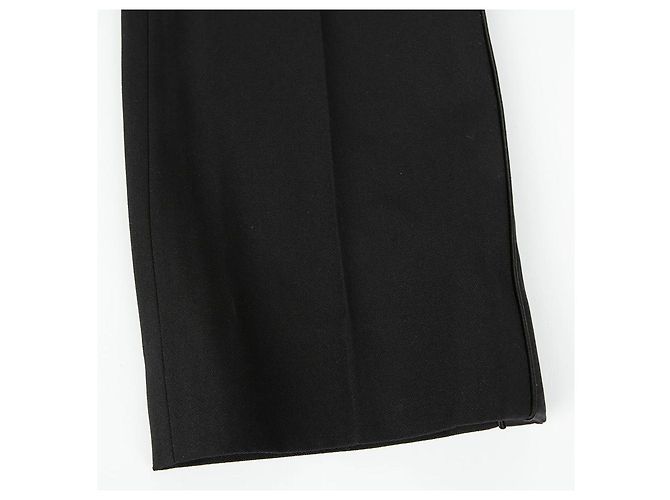 Burberry Pantaloni con Dettaglio in Raso Taglia Nero - vista 5