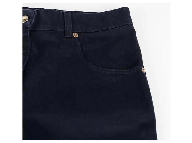 Louis Vuitton Denim-Hose mit Monogramm-Tasche Blau - Ansicht 6