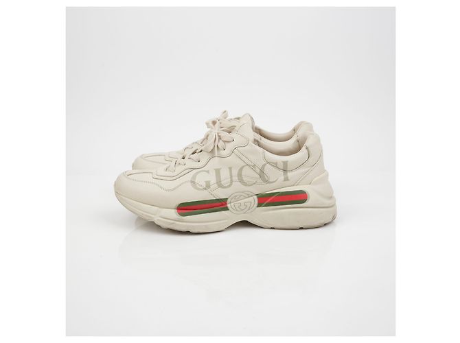Gucci Sneakers Ryton Logo Vintage Taglia Bianco - vista 4