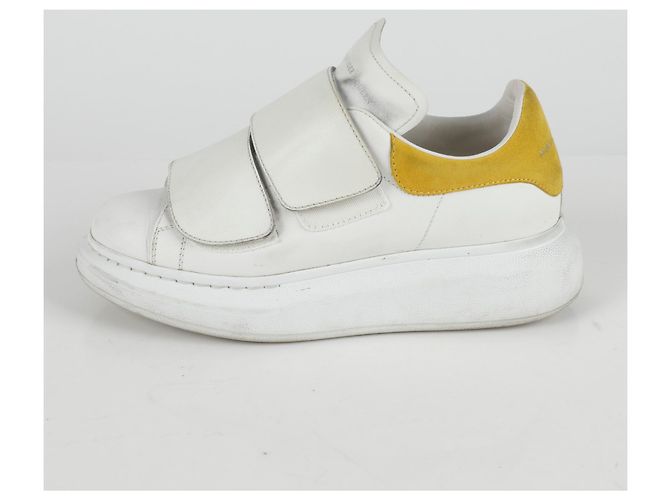 Alexander Mcqueen Sneakers Velcro Oversize Bianco - vista 4